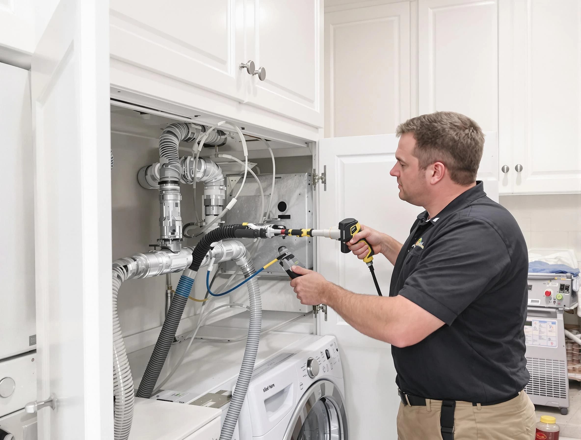 Roxborough Park Dryer Vent Cleaning professional removing severe blockage from a clogged dryer vent in Roxborough Park