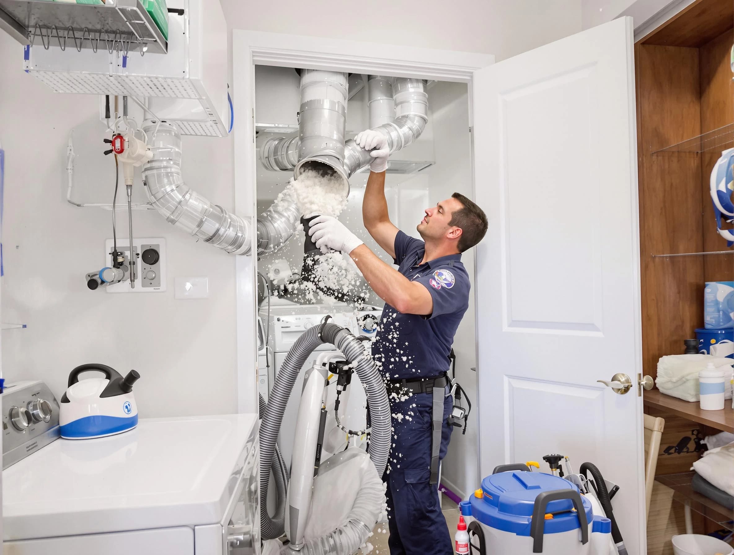 Roxborough Park Dryer Vent Cleaning technician delivering thorough residential dryer vent cleaning service in Roxborough Park