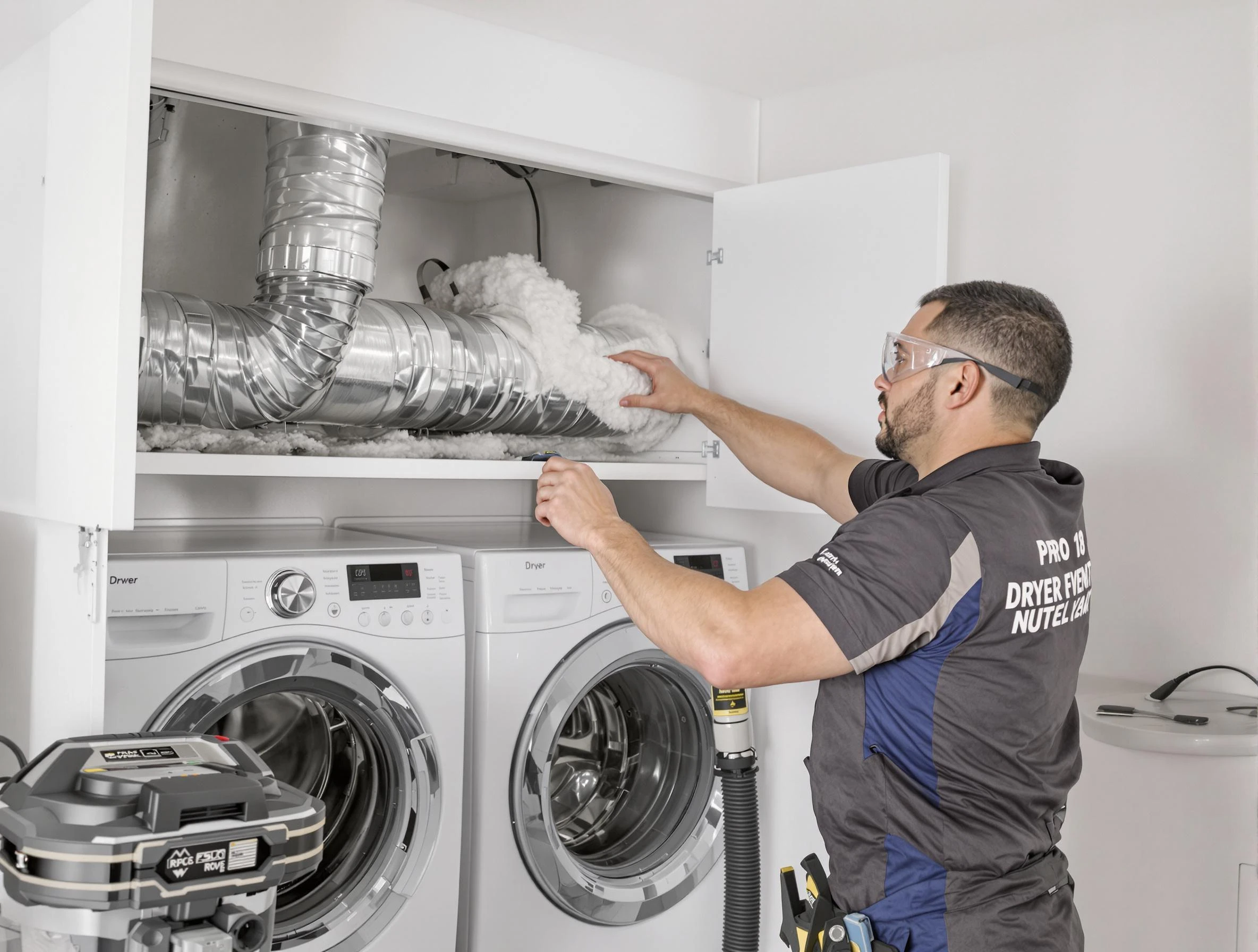Roxborough Park Dryer Vent Cleaning certified technician performing specialized gas dryer vent cleaning in Roxborough Park